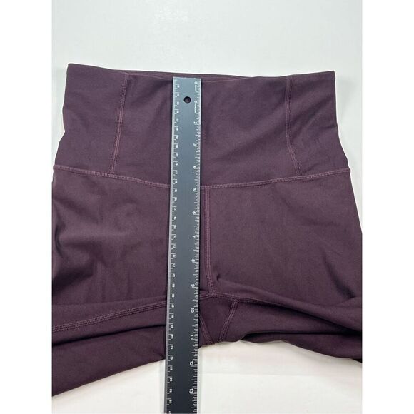 Lululemon Zoned In Tight 27" Inseam Garnet Deep Purple Reflective Size 6 5BBNS - Picture 9 of 12